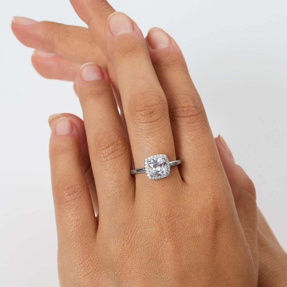 Amen - Anello Lady - Zircone Bianco - Regolabile