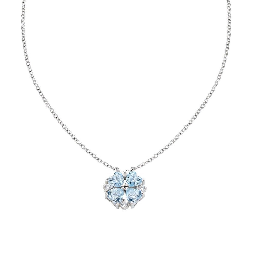 Amen - Collana Quadricuore - Argento 925 - Zirconi