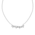 Amen - Collana Quadricuore - Argento - Zirconi