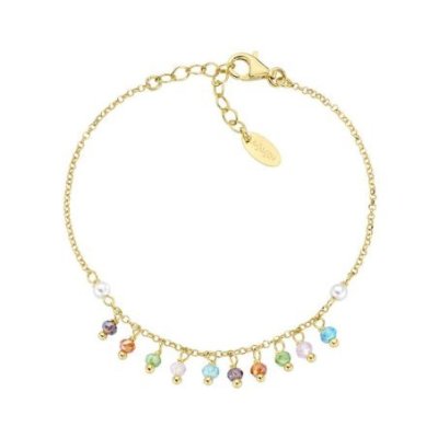 Amen - Bracciale Rainbow - Cristalli - Perle