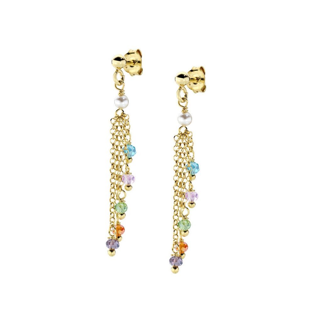 Amen - Orecchini Rainbow - Cristalli - Perle