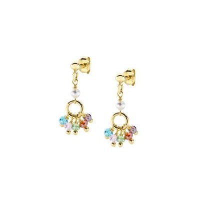 Amen - Orecchini Mini Rainbow - Cristalli - Perle