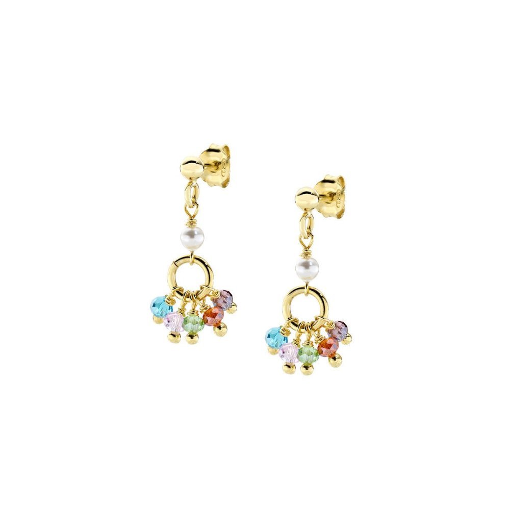 Amen - Orecchini Mini Rainbow - Cristalli - Perle