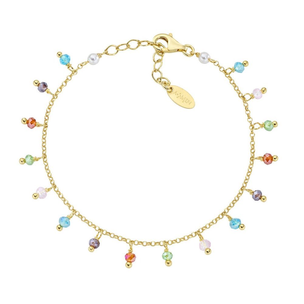 Amen - Bracciale Chandelier - Cristalli - Perle