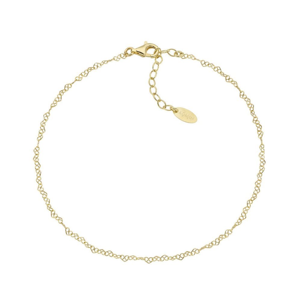Amen - Cavigliera Catena Cuori - Argento Dorato