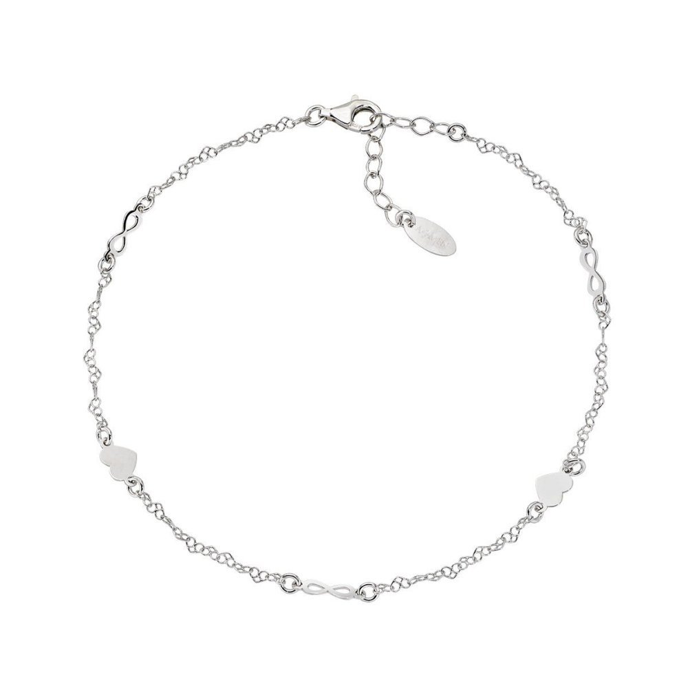 Amen - Cavigliera Cuori Infinito - Argento 925