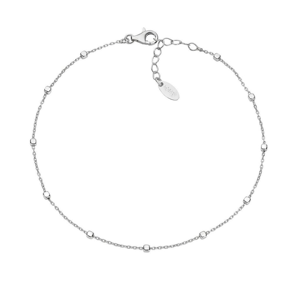 Amen - Cavigliera Catena Con Cubi - Argento