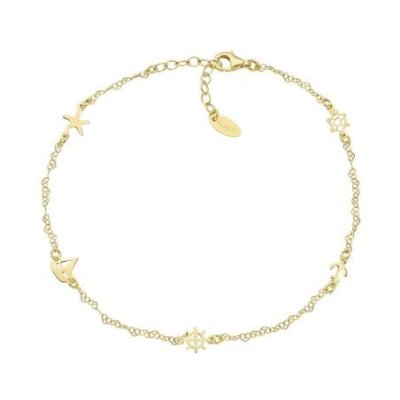 Amen - Cavigliera Mare - Argento 925 - Dorato