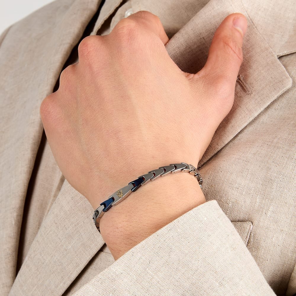 Maserati - Bracciale Iconic - Acciaio - Uomo