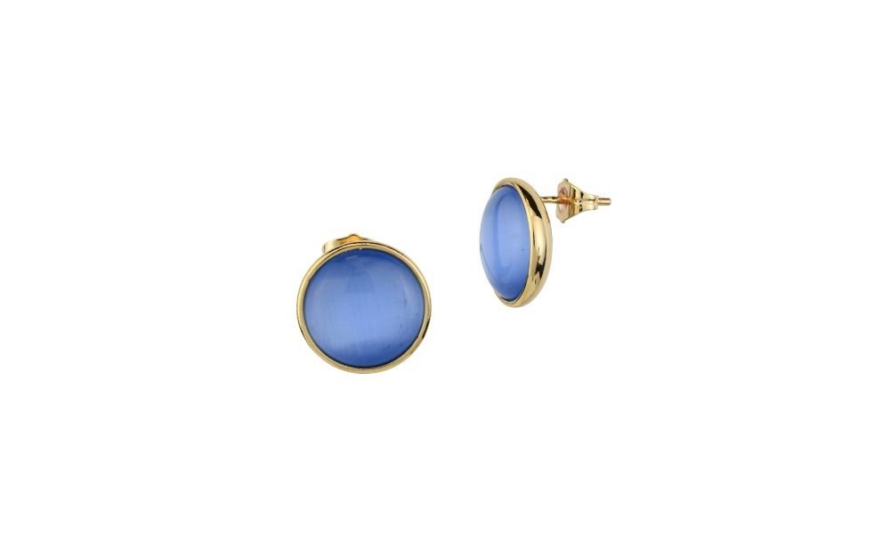 Boccadamo - Orecchini Xor753Db - Oro Giallo - Cristalli Blu