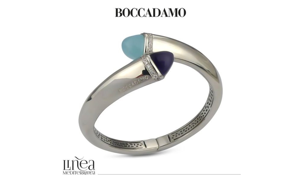 Boccadamo - Bracciale A Molla - Cristalli Aquamilk