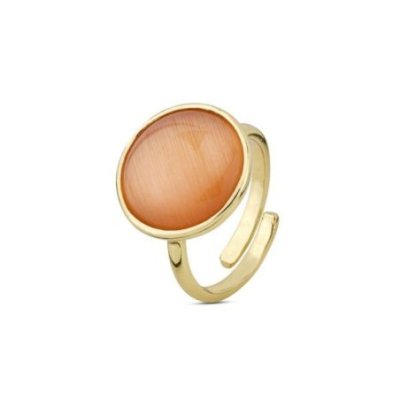 Boccadamo - Anello Oro Giallo - Cristallo Arancio