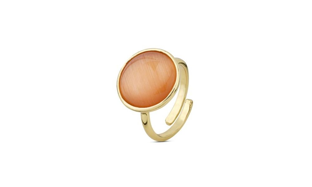Boccadamo - Anello Oro Giallo - Cristallo Arancio
