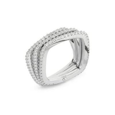 Boccadamo - An539 Anello - Argento - Zirconi