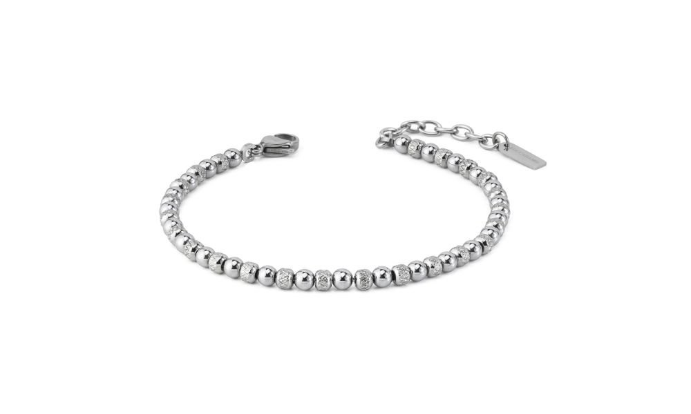 Boccadamo - Bracciale Uomo - Acciaio - Boule Lisce
