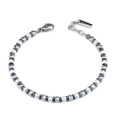 Boccadamo - Bracciale Uomo - Pietre Naturali - Perle Sintetiche