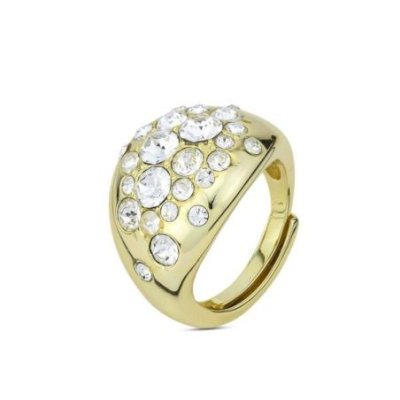 Boccadamo - Anello Xan216D - Oro Giallo - Cristalli