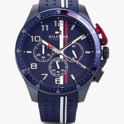 Tommy Hilfiger - Orologio Cronografo - Silicone Blu