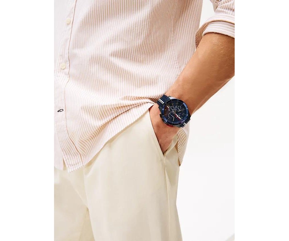 Tommy Hilfiger - Orologio Cronografo - Silicone Blu