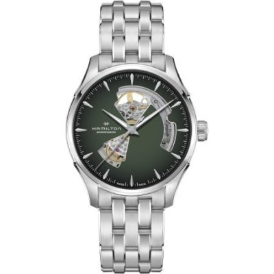 Hamilton - Jazzmaster Open Heart - Quadrante Verde - Acciaio