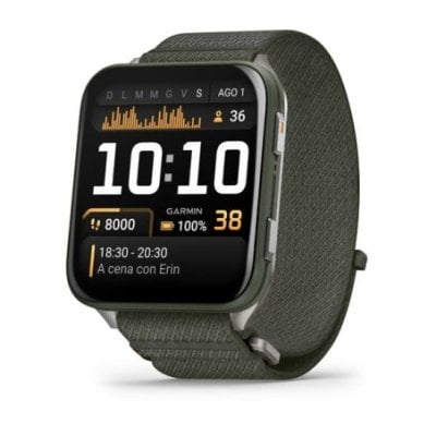 Venu® X1, Moss Con Fondello In Titanio E Cinturino In Nylon Comfortfit Moss - Garmin