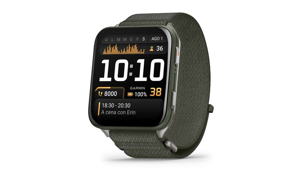 Venu® X1, Moss Con Fondello In Titanio E Cinturino In Nylon Comfortfit Moss - Garmin