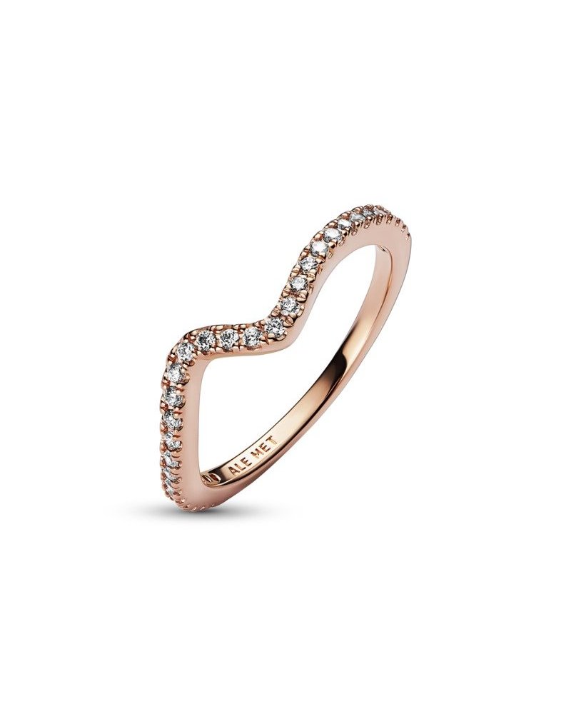 Anello Onda Pietre Luminose