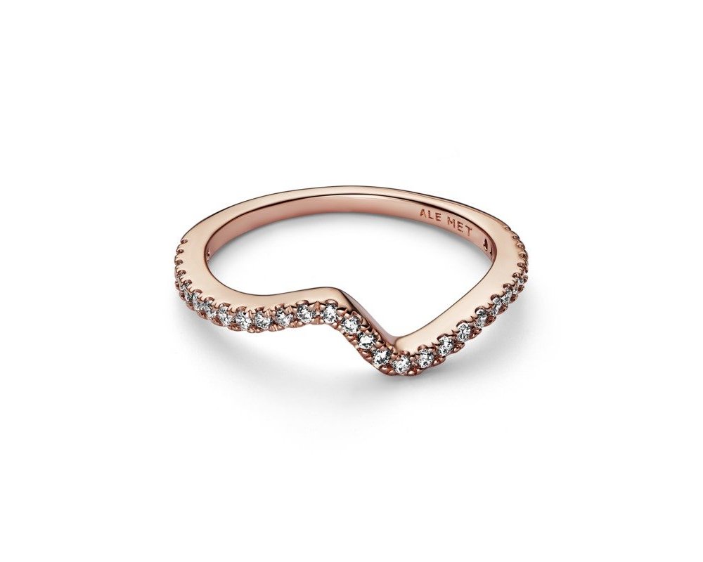 Anello Onda Pietre Luminose