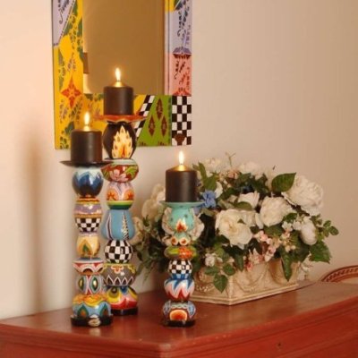 Toms Drag - Candelabro Rotondo S - Marmorin