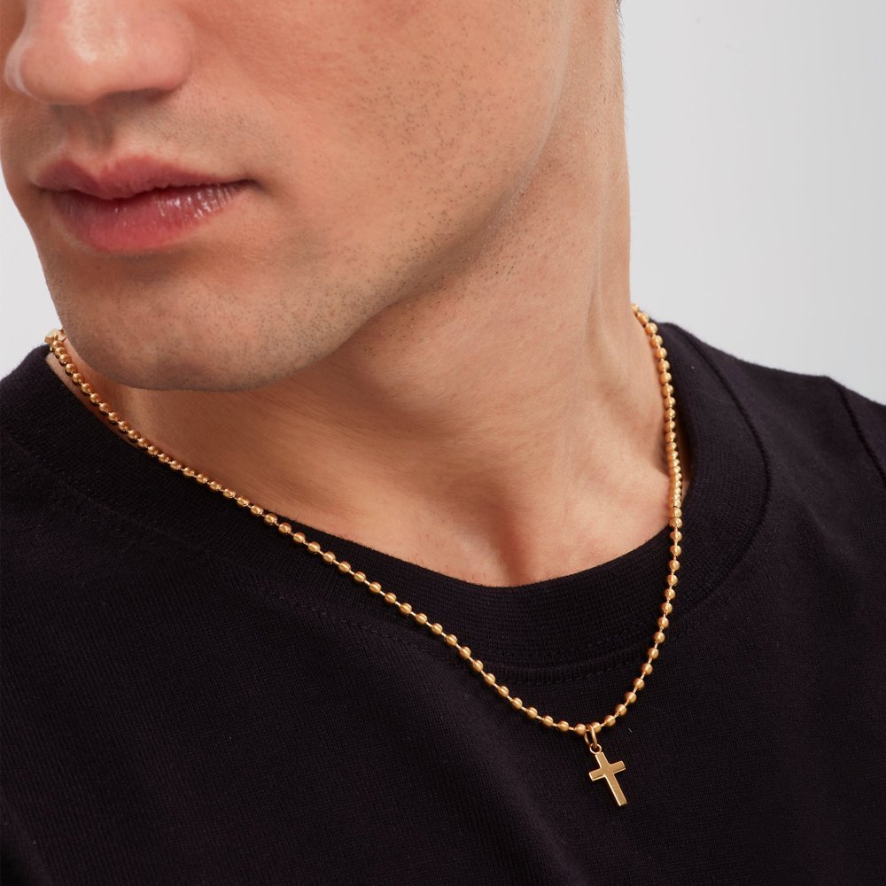 Breil Jewels - Collana Emblems - Acciaio Oro - Croce