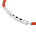 Breil Jewels - Bracciale Wanderlust - Pelle Arancione - Acciaio