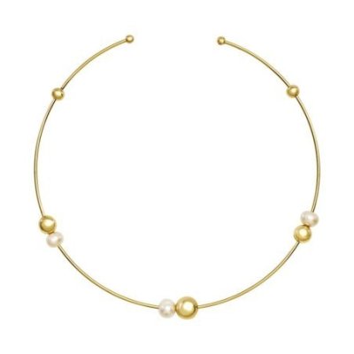 Breil Jewels - Collana Bubble - Acciaio Oro - Perle Naturali