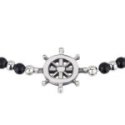 Breil Jewels - Bracciale Acciaio Onice - Collezione Black Onyx - Argento