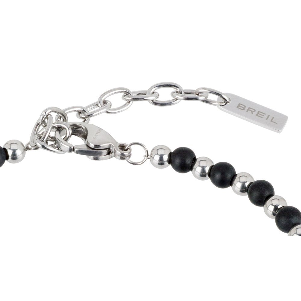 Breil Jewels - Bracciale Uomo Acciaio - Onice Nera - Black Onyx