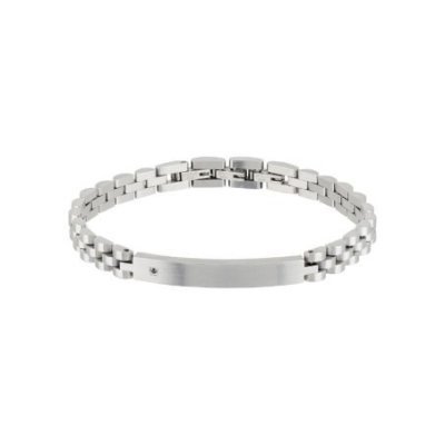 Breil Jewels - Bracciale Acciaio Satinato - Diamante Nero