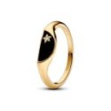 Anello Texture Martellata con Pietre Pandora ME