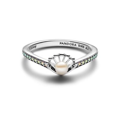 Principesse Disney, Ariel, Anello con Perla d'Acqua Dolce Coltivata