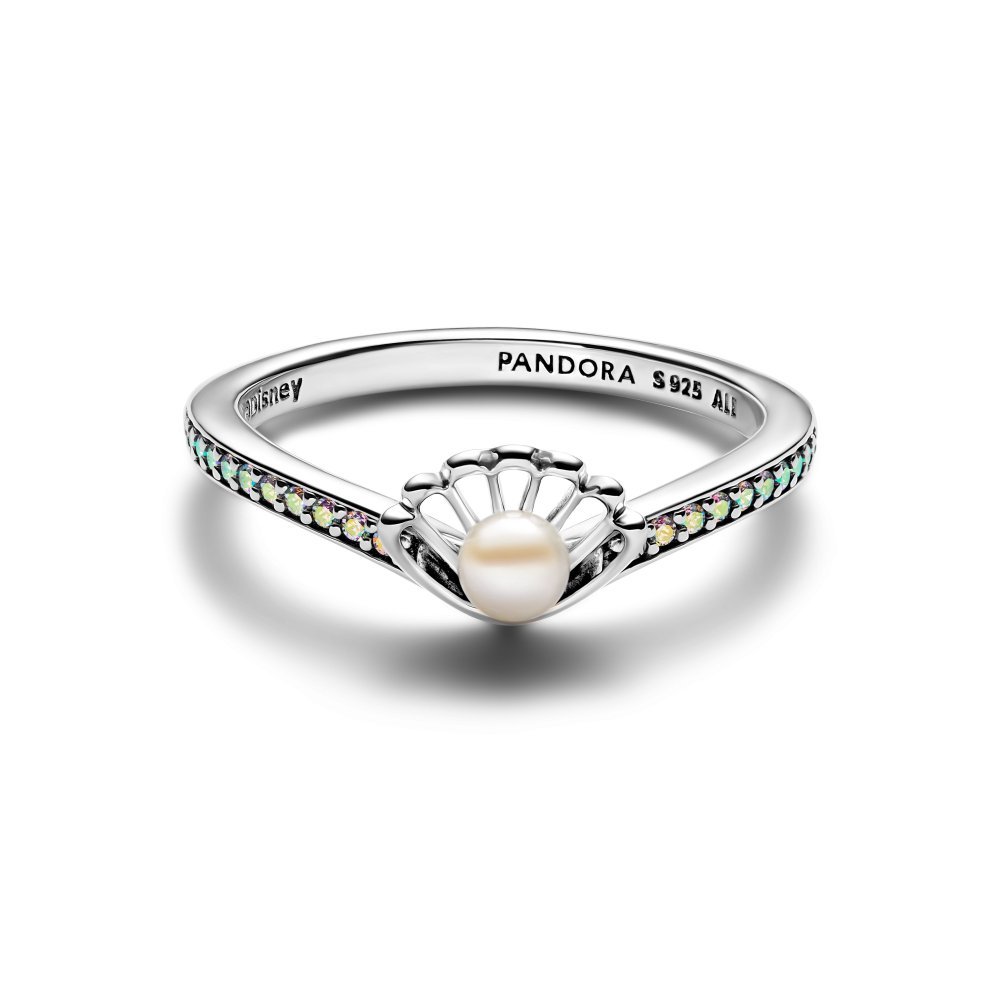 Principesse Disney, Ariel, Anello con Perla d'Acqua Dolce Coltivata