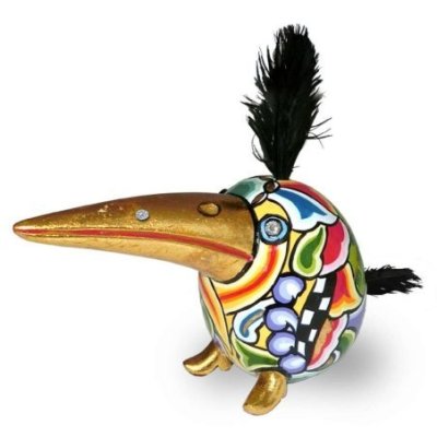 Toms Drag - Tucano Gonzo - Oro - Scultura Decorativa