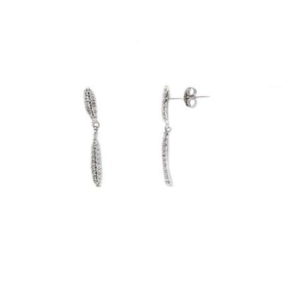 Songa Antonio - Orecchini Pendenti - 18 Ct - Oro Bianco