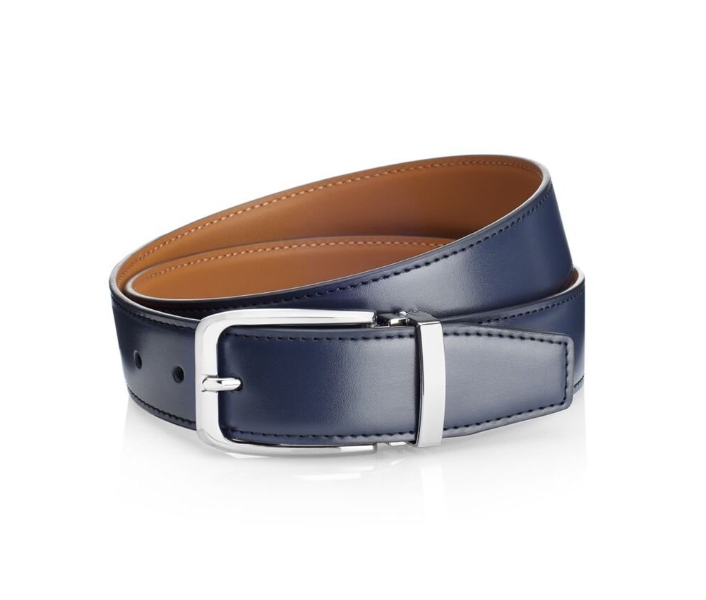 Ottaviani - Cintura Pelle Blu - Elegante - Uomo