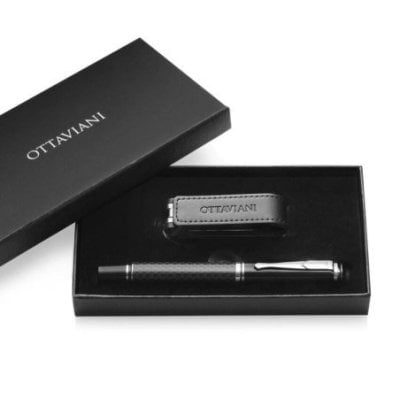 Ottaviani - Set Penna Roller - Portachiavi - Chiavetta Usb