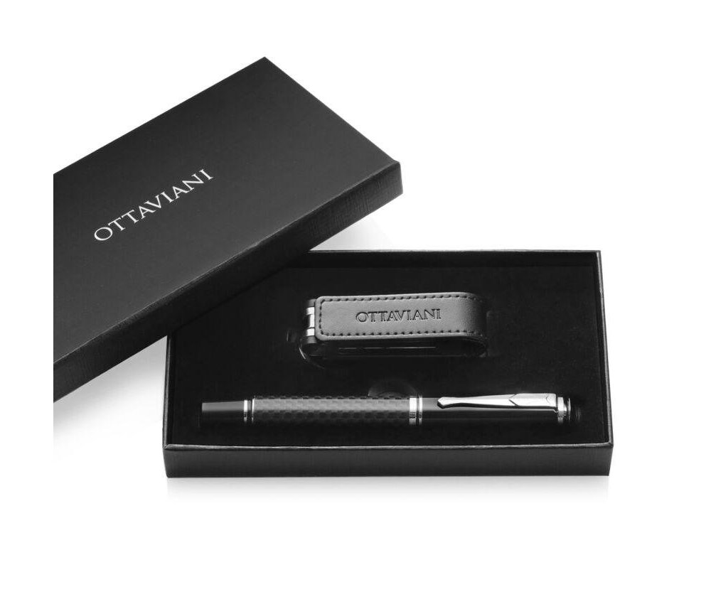 Ottaviani - Set Penna Roller - Portachiavi - Chiavetta Usb