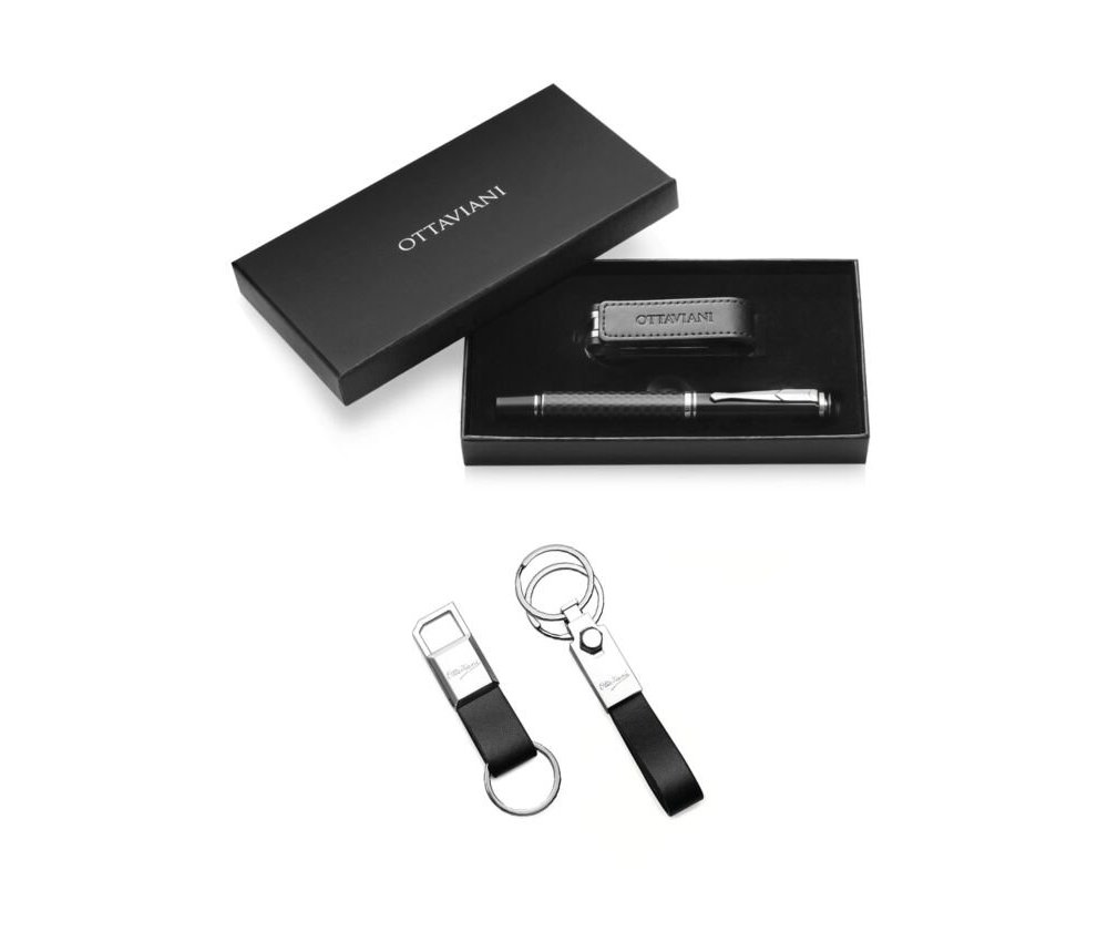 Ottaviani - Set Penna Roller - Portachiavi - Chiavetta Usb