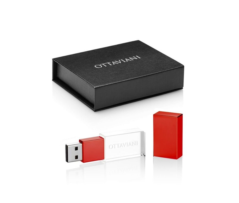 Ottaviani - Chiavetta Usb Rossa - 8 Gb - Elegante