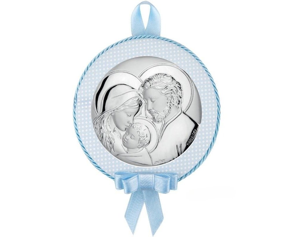 Atelier - Capoculla Sacra Famiglia - Argento - Celeste