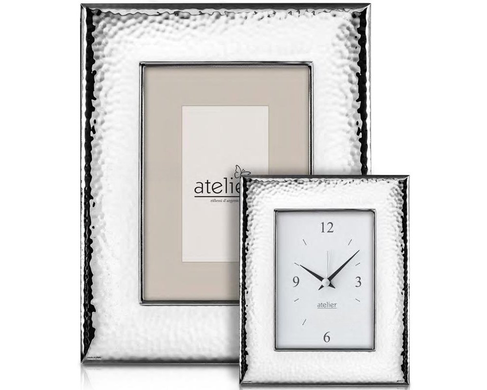 Atelier - Portafoto Pearl - Argento Laminato - Legno