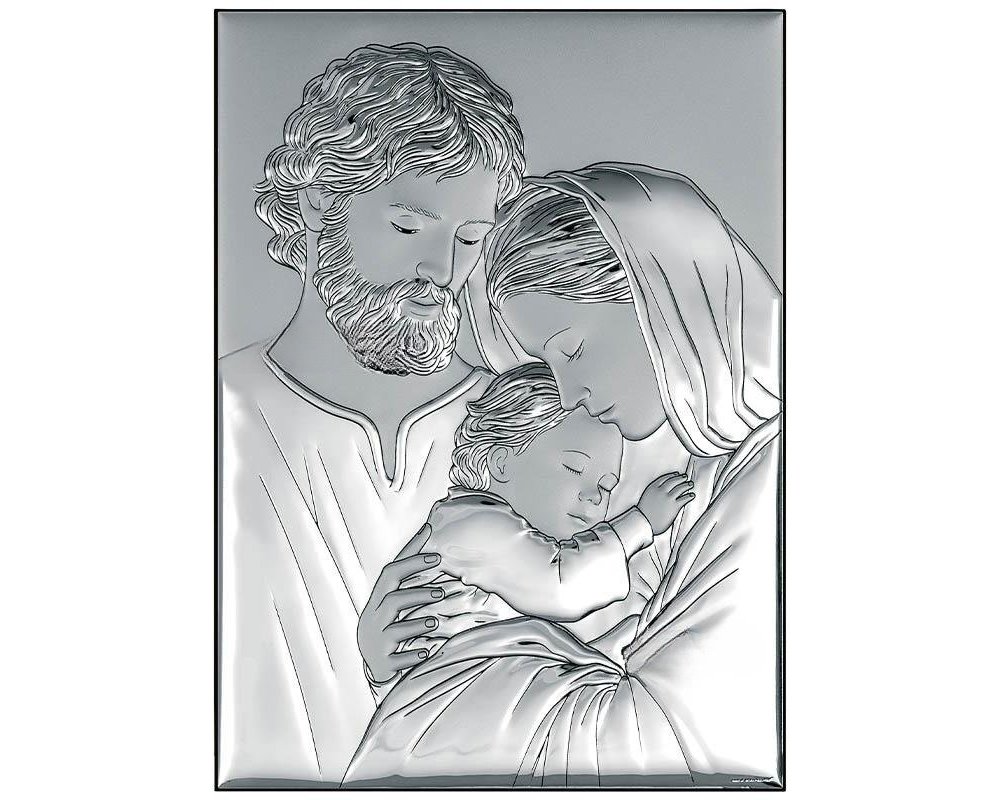 Atelier - Icona Sacra Famiglia - Argento Laminato