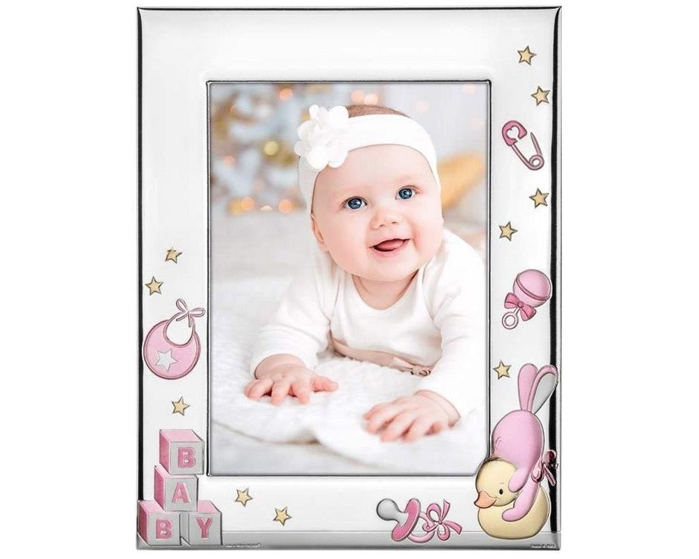 Atelier - Portafoto Baby - Argento - Retro Legno