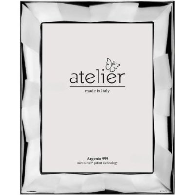 Atelier - Portafoto Mila - Argento Laminato - Retro Legno